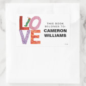 Sticker Rectangulaire La Caterpillar Très Affamée | AMOUR (Sac)