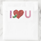 Sticker Rectangulaire La Caterpillar Très Affamée | Je t'entends (Sac)