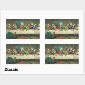 Sticker Rectangulaire La Cène à l'origine de Léonard de Vinci (Feuille)
