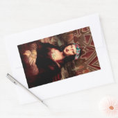 Sticker Rectangulaire La Chola Mona Lisa Mexicaine (Enveloppe)