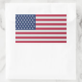 Sticker Rectangulaire La collection classique d'origine American Flag (Sac)