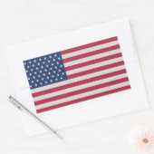 Sticker Rectangulaire La collection classique d'origine American Flag (Enveloppe)