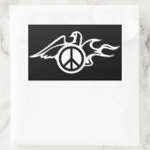 Sticker Rectangulaire La colombe de la paix (Sac)