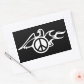 Sticker Rectangulaire La colombe de la paix (Enveloppe)