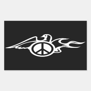 Sticker Rectangulaire La colombe de la paix