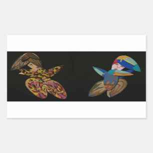 Sticker Rectangulaire "la conception originale" "Teenie balaye"