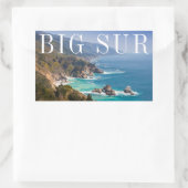 Sticker Rectangulaire La côte de Big Sur Californie (Sac)