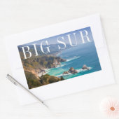 Sticker Rectangulaire La côte de Big Sur Californie (Enveloppe)
