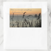 Sticker Rectangulaire La côte de l'Oregon, temps pour tout (Sac)