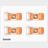 Sticker Rectangulaire La crosse est ma drogue (Feuille)