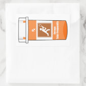 Sticker Rectangulaire La crosse est ma drogue (Sac)