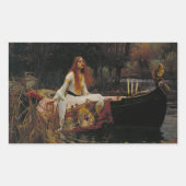 Sticker Rectangulaire La dame de Shalott : une histoire de fantôme celti (Devant)