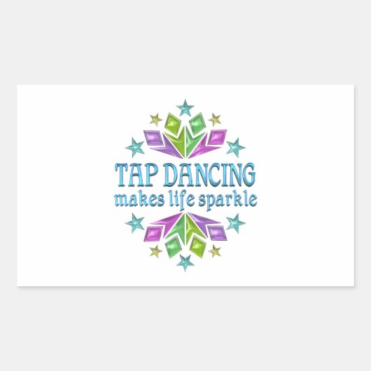 Sticker Rectangulaire La Danse Du Robinet Fait Éclater La Vie (Devant)