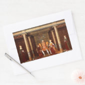 Sticker Rectangulaire La famille d'Henri VIII (Enveloppe)