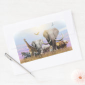 Sticker Rectangulaire La faune (Enveloppe)