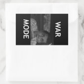 Sticker Rectangulaire La Fed est là - haut - Mode guerre (Sac)