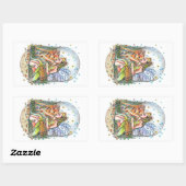 Sticker Rectangulaire La Fée et la Faune (Feuille)