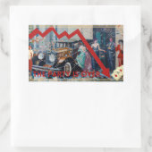 Sticker Rectangulaire La fête est finie. (Sac)