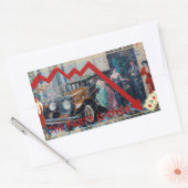 Sticker Rectangulaire La fête est finie. (Enveloppe)