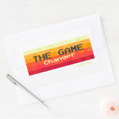 Sticker Rectangulaire La fille qui change la donne Girl Power