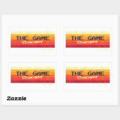 Sticker Rectangulaire La fille qui change la donne Girl Power (Feuille)