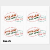 Sticker Rectangulaire La Finlande A Fait Cela (Feuille)