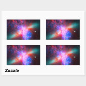 Sticker Rectangulaire La Galaxie Cigar Active - Messier 82 (Feuille)
