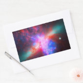 Sticker Rectangulaire La Galaxie Cigar Active - Messier 82 (Enveloppe)