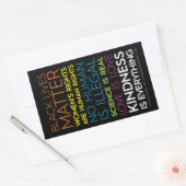 Sticker Rectangulaire La gentillesse, c'est tout Colour Rectangle Sticke (Enveloppe)