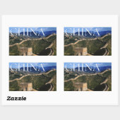 Sticker Rectangulaire La Grande Muraille | Jinshanling, Chine (Feuille)