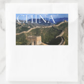 Sticker Rectangulaire La Grande Muraille | Jinshanling, Chine (Sac)