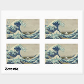 Sticker Rectangulaire La Grande Vague au large de Kanagawa (Feuille)