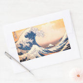 Sticker Rectangulaire La Grande Vague - L'art japonais (Enveloppe)