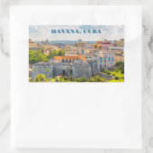 Sticker Rectangulaire La Havane CUBA (Sac)
