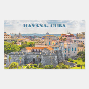 Sticker Rectangulaire La Havane CUBA