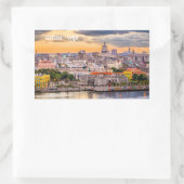 Sticker Rectangulaire La Havane CUBA (Sac)