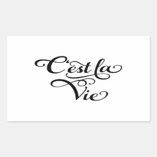 Sticker Rectangulaire La La de C'est luttent, "qui est la vie" art
