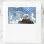 Sticker Rectangulaire La liberté n'est pas libre (Sac)