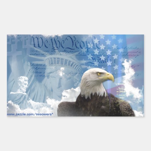 Sticker Rectangulaire La liberté n'est pas libre (Devant)