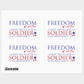 Sticker Rectangulaire La liberté n'est pas libre (Feuille)
