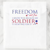 Sticker Rectangulaire La liberté n'est pas libre (Sac)
