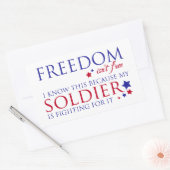 Sticker Rectangulaire La liberté n'est pas libre (Enveloppe)