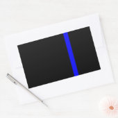 Sticker Rectangulaire La Ligne bleue symbolisée par Thin Line (Enveloppe)