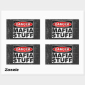 Sticker Rectangulaire La mafia (Feuille)