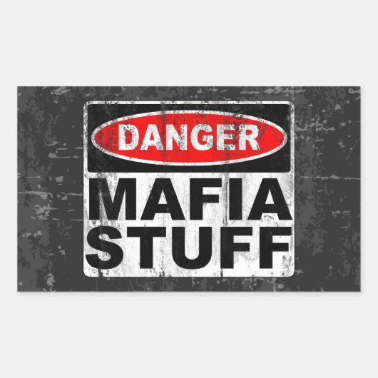 Sticker Rectangulaire La mafia (Devant)