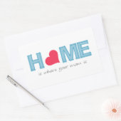Sticker Rectangulaire La maison où est ta mère (Enveloppe)
