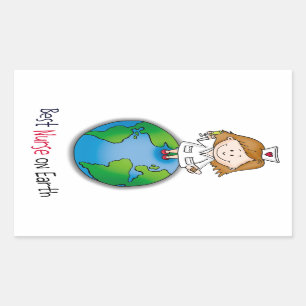 Sticker Rectangulaire La meilleure infirmière sur terre - jour
