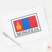 Sticker Rectangulaire La Mongolie (Enveloppe)