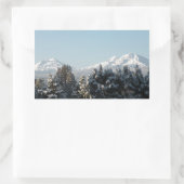 Sticker Rectangulaire La montagne Cascade (Sac)