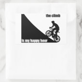 Sticker Rectangulaire La Montée Est Mon Heureuse Heure (Sac)